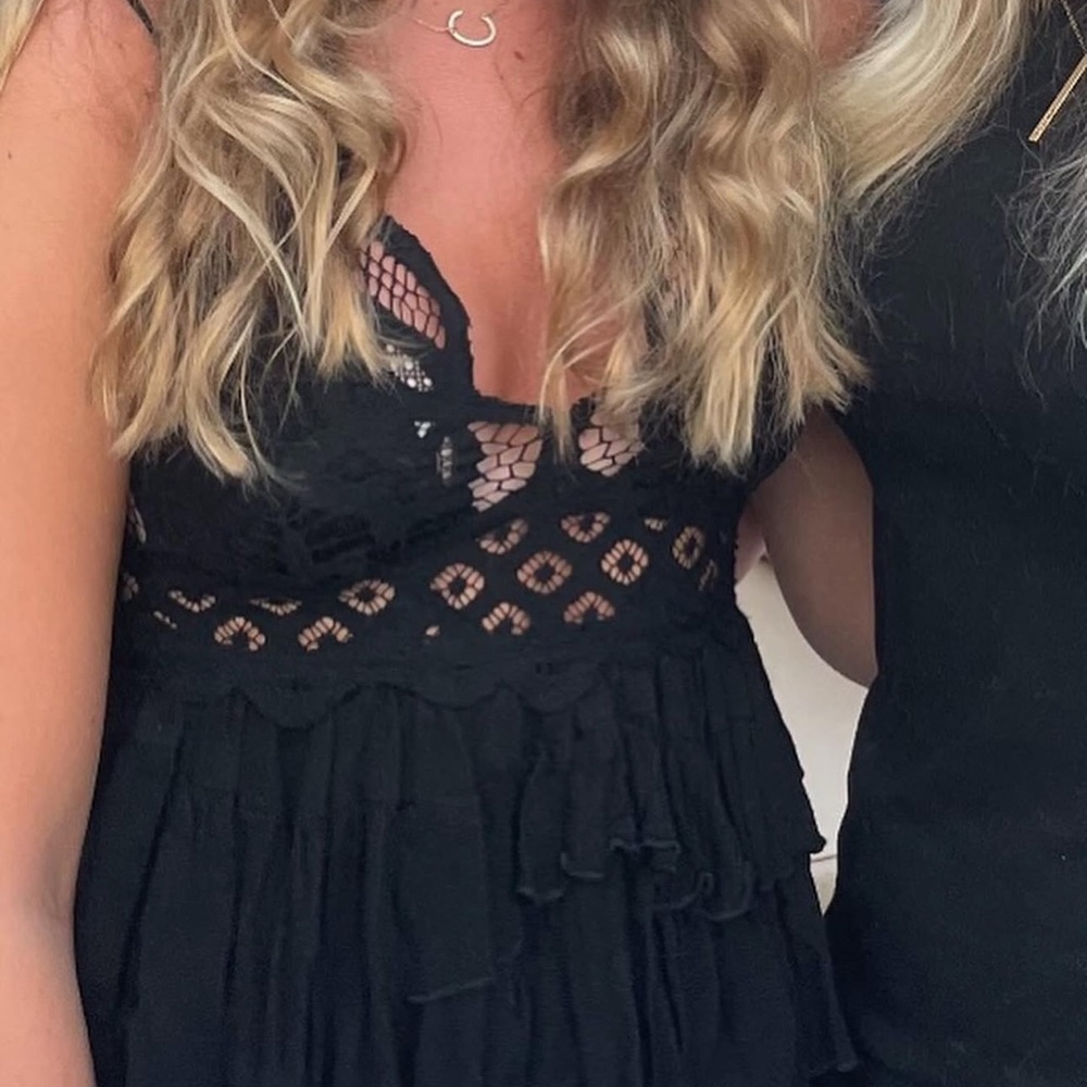 FP Movement by Free People Black Lace Tank Top - Picture 2 of 2